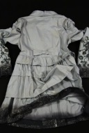 13 CREAM Urokliwy Krótki Płaszczyk Kokarda Haft M