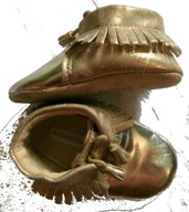 MONSOON ZŁOTE BUTY BUCIKI J NOWE 12-18 M-CY