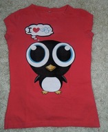 t-shirt z pingwinem r. S