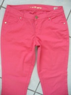 CHARLESS VOGELE NOWE SPODNIE rybaczki MALINOWE 7/8 38 40