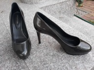 SERGIO ROSSI nr 40 włoskie czółenka skóra nowe