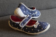 ngranatowo-białe BALERINY gwiazdki rozm. 35