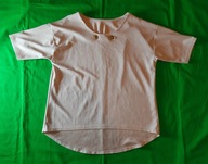 Elegancka, luźna, pudroworóżowa bluzka