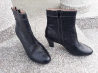 HUSH PUPPIES nr 39-40 wygodne czarne botki skóra