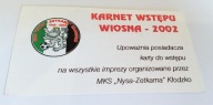 karnet NYSA Kłodzko 2002 (woj. dolnośląskie)