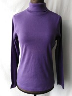 Golf bawełniany fioletowy- M