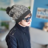 Czapka z pomponem, czapka melanżowa