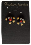 KOLCZYKI Z MODELINY FIMO SZTYFT KRECIK BAJKA KRET