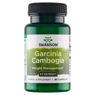 Suplement diety Swanson Garcinia Cambogia 5:1 ekstrakt 60 kapsułek
