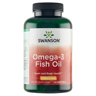 Suplement diety Swanson Health Products Omega-3 Fish Oil kwasy omega-3