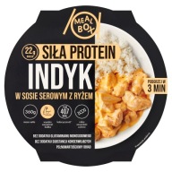Meal Box Siła Protein Indyk w sosie serowym z ryżem 360 g