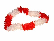 Arpex naszyjnik biało-czerwony, Hawaje 60 cm Nowy, Wysyła maks. w 2 dni.