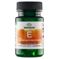 Suplement diety Swanson Health Products Vitamin E 200 IU kapsułki 60 szt.