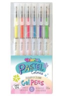Długopisy ŻELOWE 6 kolorów Colorino PASTELOWE