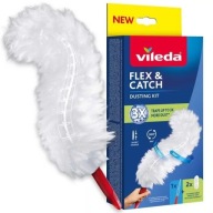 Miotełka do kurzu Vileda z krótką rączką + 2 wkłady Flex & Catch