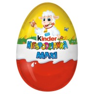 Kinder Maxi duże jajko niespodzianka figurka z czekolady Wielkanoc 100g