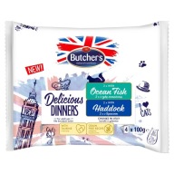 Karma mokra dla kota Butchers Delicious Dinners mix smaków saszetka 4x100g