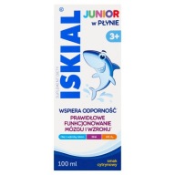 Iskial Junior w płynie tran na ODPORNOŚĆ dla dzieci 3+ smak cytrynowy 100ml