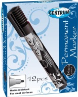 MARKER PERMANENTNY OKRĄGŁA KOŃCÓWKA - CZARNY