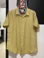 X Koszula Next żółta subtelnie cieniowana bawełna 100% duża 2XL