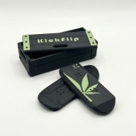 Deskorolka Magnetyczna Kickflip Green Leaf Liść Fidget
