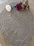 Obrus serwetka bieżnik szydełkowe rękodzieło unikatowe cacko 72x52