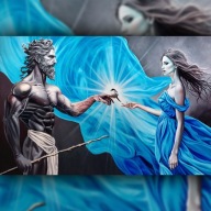 VIBRAMY Obraz olejny – "PARA" ręcznie malowany | 90x60cm | unikat