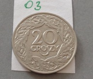 20 groszy z 1923 roku , II RP , BARDZO ŁADNE