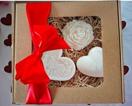 Box ze świeczkami na Walentynki,Dzień Kobiet świeczki sojowe dla niej niego