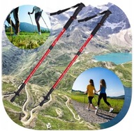 Kije Nordic Walking Składane 63-135 cm + Kompas & Nakładki – Antishock!