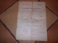 DOKUMENT REJESTRACYJNY ŁODZI RYBACKIEJ CHEŁMNO 1936