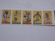 USA - Indiańskie tańce - Mi. 2730-34 ** pasek