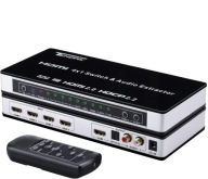 TENDAK PRZEŁĄCZNIK HDMI 2.0 4 PORTY HDMI PILOT A40