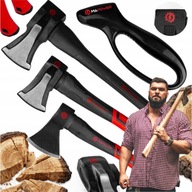 SIEKIERA ZESTAW DRZEWA DRZEWO ROZŁUPUJĄCA MAŁA DREWNA ŁUPANIA PREZENT MĄŻ