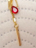 NASZYJNIK ANKIER COQUETTE KOLIA diamenty diamentowy cyrkoniami wiszący