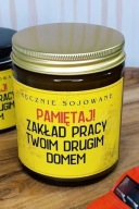 świeca sojowa zapachowa ręcznie wykonane śmieszny prezent
