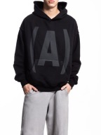 CZARNA BLUZA Z NADRUKIEM 90%BAWEŁNA, 10%POLIESTER