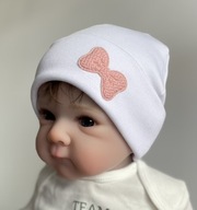 Beanie czapeczki ciepłe dla noworodków 0-6m