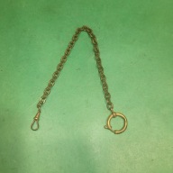 Pozłacana Dewizka do zegarka kieszonkowego 25,5 cm