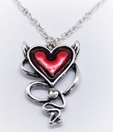 Naszyjnik DIABELSKIE SERCE – Gotycki Styl Glamour