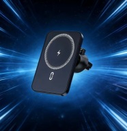 Uchwyt Samochodowy MagSafe Ładowarka Indukcyjna 15W do Kratki iPhone