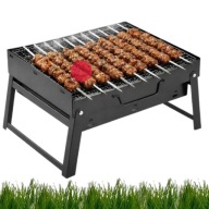 ZESTAW GRILL WALIZKA TURYSTYCZNY SKŁADANY MANGAL + 20x SZPIKULCE SZAMPURY