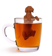 Zaparzacz do herbaty do ziół w kształcie psa CZARNY PIES