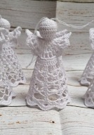 Aniołki, bombki szydełkowe Boże Narodzenie ,