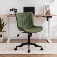 Krzesło YOUTASTE Ergonomiczne oliwkowa zieleń regulacja wysokości PU 136 kg