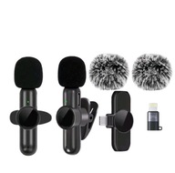 MIKROFON BEZPRZEWODOWY KRAWATOWY PODWÓJNY MIKROFON USB-C iOS 2.4G