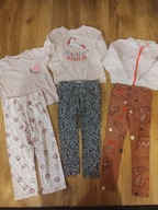 Ubranka r 110/116 dla dziewczynki