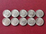 Zestaw 10 Monet obiegowych PRL 1975 r. okołomennicze