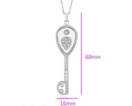 NASZYJNIK DUZY KLUCZYK STAL SZLACHETNA 316L CERAMIKA,CYRKONIA