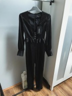 Czarny damski elegancki kombinezon XS